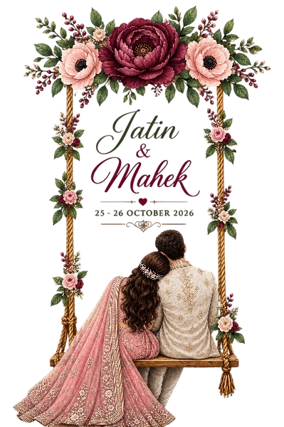 Jatin& Mahek monogram